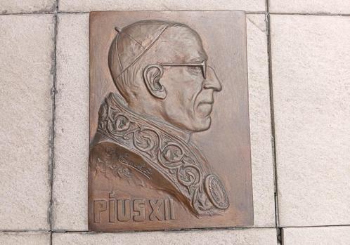 brons beeld DE CROOCK 1950 PAUS PIUS XII, Antiek en Kunst, Antiek | Brons en Koper, Brons, Ophalen of Verzenden