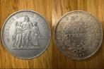 Pièce Argent 50 Francs Hercule 1977 - 30g, Enlèvement, Utilisé