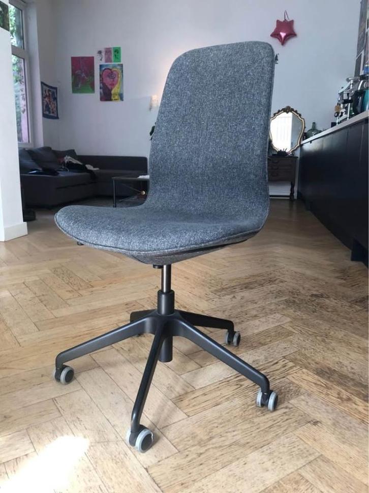 Ikea LANGFJALL zwarte stoel, Huis en Inrichting, Bureaustoelen, Nieuw, Bureaustoel, Zwart, Ergonomisch, Ophalen