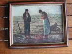 Vintage kader met reproductie van Dankgebed Landbouwers., Antiek en Kunst, Kunst | Schilderijen | Klassiek, Ophalen of Verzenden