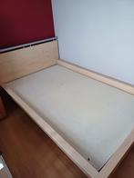 Eenpersoonsbed - model twijfelaar, Huis en Inrichting, Ophalen, Gebruikt, Beige, Twijfelaar