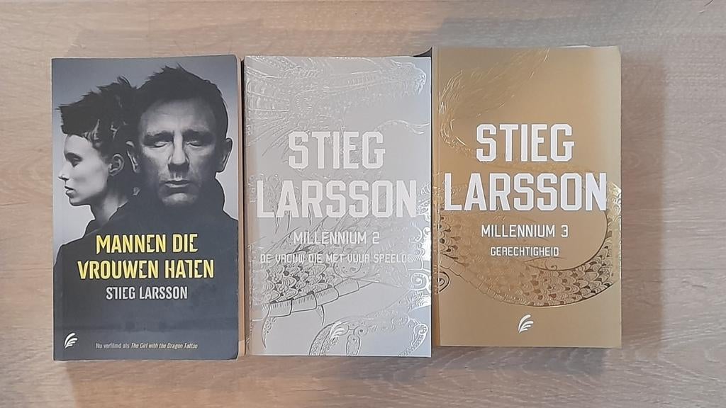 Stieg Larsson Millennium trilogie boeken, Boeken, Thrillers, Gelezen, Scandinavië, Ophalen of Verzenden