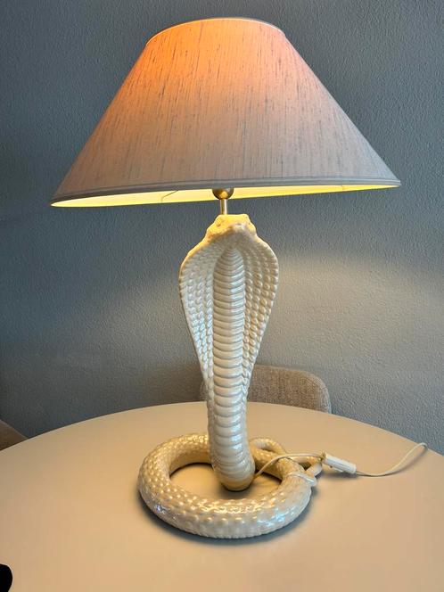 Tafellamp Vintage | Tomasso Barbi | Antieke lamp Cobra, Antiek en Kunst, Antiek | Verlichting, Ophalen