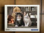 Clementoni puzzel Lovely Kittens, Ophalen, 500 t/m 1500 stukjes, Zo goed als nieuw, Legpuzzel