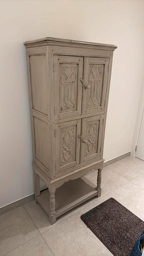 Gepatineerd eiken kastje, Huis en Inrichting, Kasten | Buffetkasten, Zo goed als nieuw, Ophalen