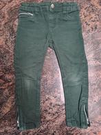 Taille 98 Jean skinny vert foncé à fermetures éclair, Garçon ou Fille, Utilisé, Enlèvement ou Envoi, Pantalon