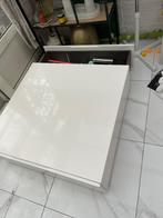 Table basse blanche laquée, 50 à 100 cm, Design, 50 à 100 cm, Utilisé