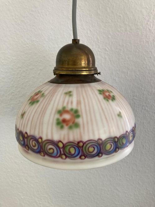 Lampenkap opaline, Huis en Inrichting, Lampen | Lampenkappen, Gebruikt, Minder dan 25 cm, Rond, Ophalen of Verzenden