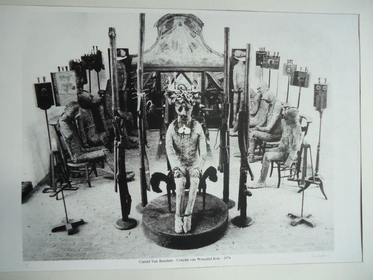 1974 Camiel van BREEDAM seriegrafie wounded knee signed VI, Antiek en Kunst, Kunst | Litho's en Zeefdrukken, Ophalen of Verzenden