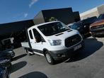 Ford Transit L4 Laadbak Dubbele Cabine  2.0 TDCi 130pk 7, Auto's, Bestelwagens en Lichte vracht, 94 kW, 128 pk, Bedrijf, Te koop