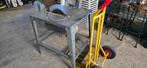 Zaagtafel en gratis stalen verrijdbare vuilniszakhouder, Doe-het-zelf en Bouw, Gereedschap | Zaagmachines, Ophalen, Gebruikt, Cirkelzaag