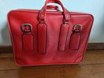 retro rode lederen reiskoffer, Handtassen en Accessoires, Tassen | Reistassen en Weekendtassen, Ophalen, Gebruikt