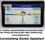 9' XXL Camper, Vrachtwagen GPS Heel EU MAP, BLUETOOTH, AVIN, Caravans en Kamperen, Info@drktech.be, Oosterwennel 35 Genk, Nieuw