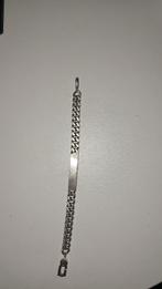 Gourmette en argent 925 (16cm), Handtassen en Accessoires, Armbanden, Ophalen, Gebruikt, Zilver, Zilver