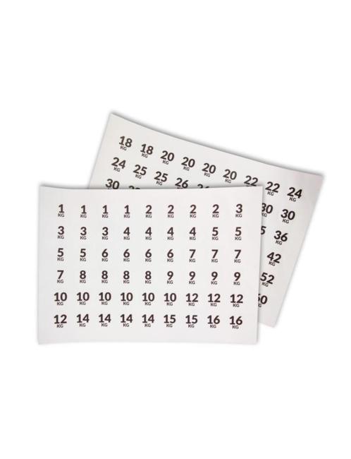 LMX66 LMX | Number sticker set (108pcs), Sport en Fitness, Fitnessmaterialen, Nieuw, Overige typen, Armen, Benen, Borst, Buik