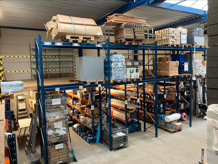 150 m2 entresolvloer onderaan palletstellingen, Zakelijke goederen, Kantoor en Winkelinrichting | Magazijn, Stelling en Opslag