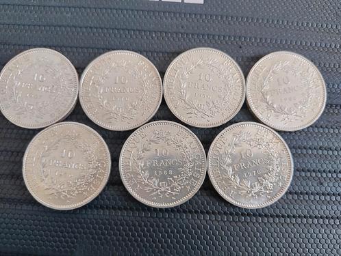 10 Francs Hercules in zilver, Postzegels en Munten, Edelmetalen en Baren, Zilver, Ophalen of Verzenden