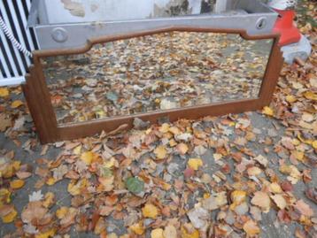 geslepen spiegel met eikel kader - geslepen rand 118 x 50 beschikbaar voor biedingen