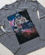 longsleeve Name It 146 152 grijs tijger print, Kinderen en Baby's, Gebruikt, Ophalen of Verzenden, Shirt of Longsleeve, Jongen