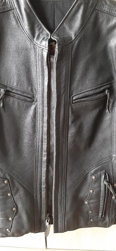 Motorjas dames maat M Harley Davidson, Motoren, Kleding | Motorkleding, Jas | leer, Dames, Tweedehands, Ophalen