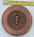 Plaquette, Porte-Avion Foch, vliegdekschip 1963-2000 FR mar, Ophalen of Verzenden, Marine, Kunstobject
