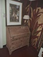 secretaire bureau schrijftafel iep, Antiek en Kunst, Ophalen