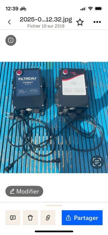 Boîtier des commandes pour filtre à tambour, Enlèvement, Neuf