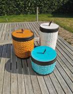 Aardewerk sierpotten met deksel, Ophalen, Zo goed als nieuw