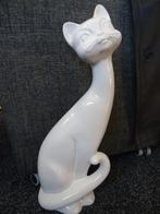 Grande statue chat 42 cm statue chat majestueux porcelain, Collections, Comme neuf, Animal, Enlèvement ou Envoi