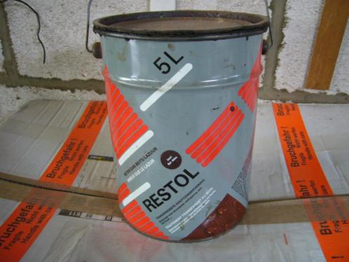 Restol hout beschermingsproduct, Bricolage & Construction, Peinture, Vernis & Laque, Neuf, Lasure, 5 à 10 litres, Brun, Enlèvement