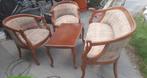 Vintage tuinset, Tuin en Terras, Tuinsets en Loungesets, Ophalen, 4 zitplaatsen, Gebruikt, Bijzettafel
