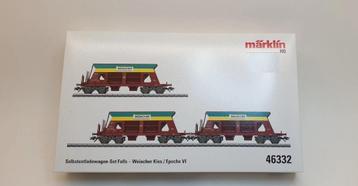 Märklin 46332 3-teilig Set Selbstentladewagens Weiacher Kies beschikbaar voor biedingen