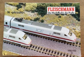 Catalogue train Fleischmann N - 1992-93 beschikbaar voor biedingen