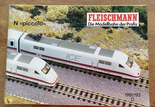 Catalogue train Fleischmann N - 1992-93, Hobby en Vrije tijd, Modeltreinen | N-Spoor, Gebruikt, Boek, Tijdschrift of Catalogus