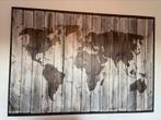 Wereldkaart 200x140, Huis en Inrichting, Woonaccessoires | Schilderijen, Tekeningen en Foto's, Ophalen, Zo goed als nieuw