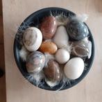 Set van 10 marmeren eieren met schaal., Ophalen