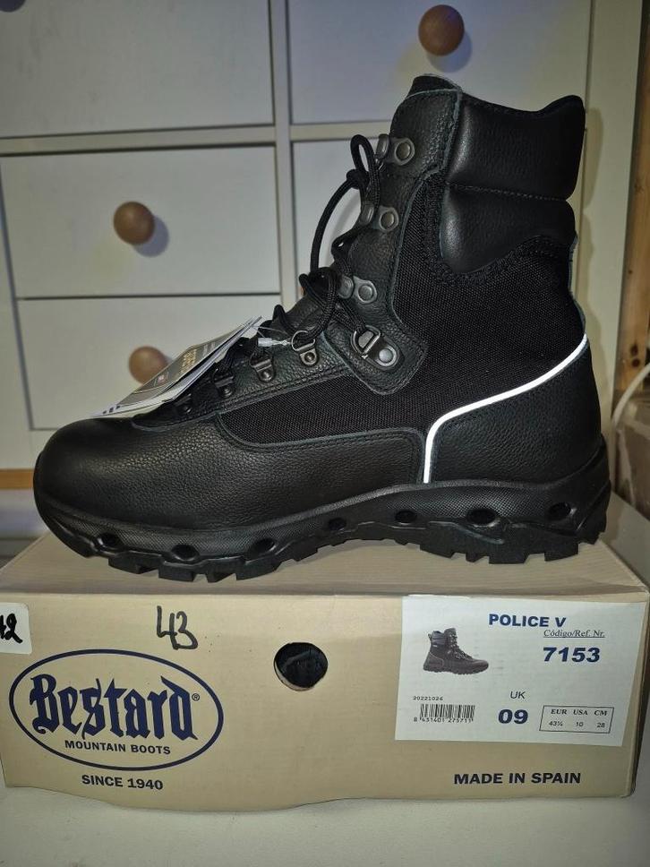 Boots, Bestard interventielaars, nieuwe politie P43, Kleding | Heren, Schoenen, Nieuw, Werkschoenen, Zwart, Verzenden