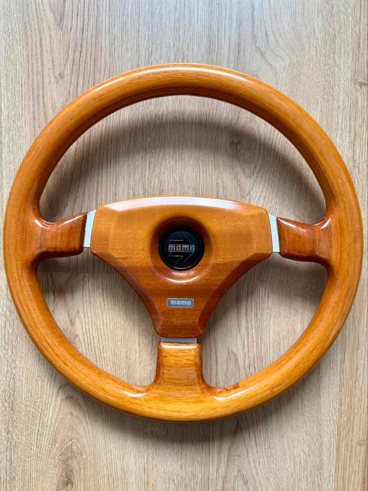 Momo 3 Spaak Houten Stuur VW Golf Polo Jetta MK1 MK2, Auto-onderdelen, Besturing, Alfa Romeo, Amerikaanse onderdelen, Audi, BMW
