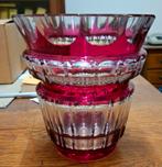 Val Saint Lambert „Boléro” rode vaas., Antiek en Kunst, Antiek | Vazen, Ophalen