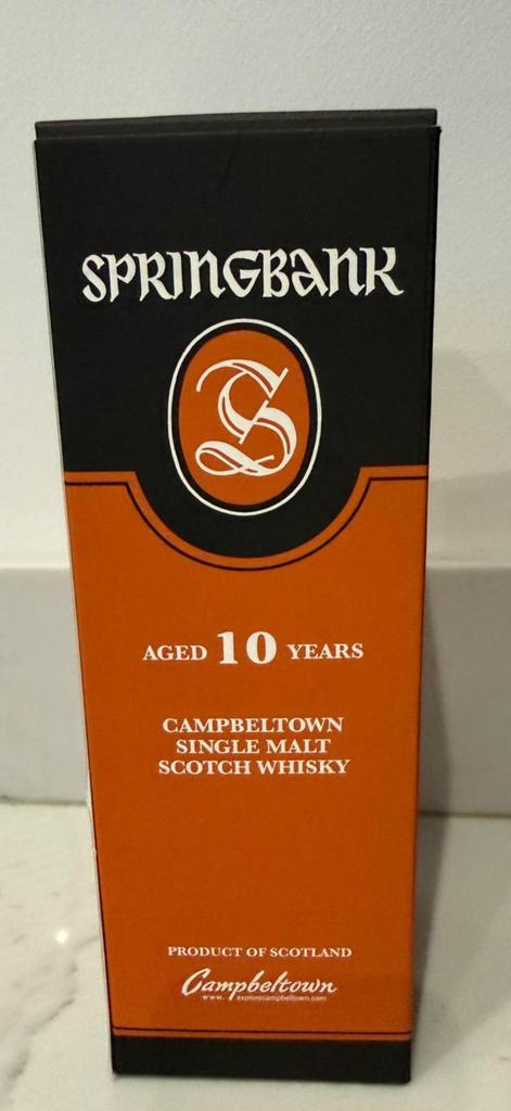 Springbank 10 jaar, Verzamelen, Wijnen, Nieuw, Overige typen, Ophalen of Verzenden