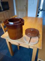Fermentatiepot met waterslot, Ophalen