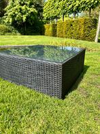 Salontafel wicker zwart (70x70x28), Jardin & Terrasse, Accessoires mobilier de jardin, Enlèvement, Utilisé