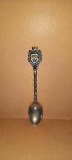 Zilver & emaille souvenirlepel van stadschild Tongeren, Ophalen of Verzenden