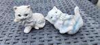 2 petits chat porcelaine 7/6 cm, Antiquités & Art, Enlèvement
