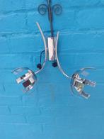 Vintage wandlamp van verchroomd metaal, Ophalen, Zo goed als nieuw, Metaal