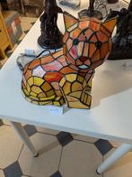 Tiffany Lamp kat met verlichting nieuw, Ophalen, Vintage, Nieuw, Glas