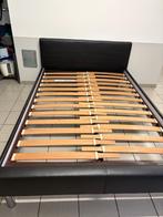 Bed tweepersoons twijfelaar 1,40m breed, Huis en Inrichting, Slaapkamer | Bedden, Ophalen, Overige materialen, Zwart, Tweepersoons