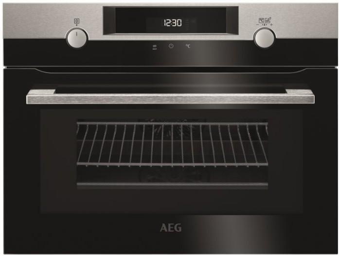 AEG inbouw combi-oven/magnetron, Elektronische apparatuur, Ovens, Gebruikt, Inbouw, Oven met grill, 45 tot 60 cm, 45 tot 60 cm