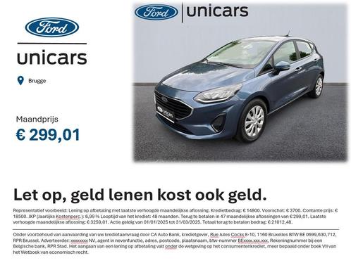 Ford Fiesta Connected - 1.0 EcoBoost - 100PK - GARANTIE, Auto's, Ford, Bedrijf, Te koop, Fiësta, ABS, Airbags, Airconditioning