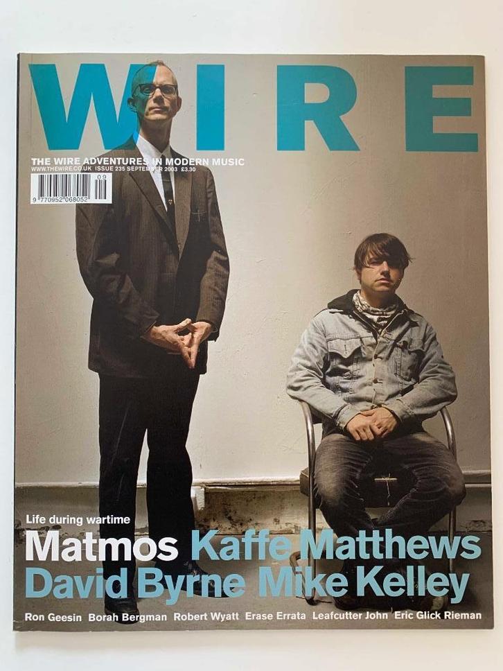 DAVID BYRNE +Robert Wyatt+Matmos+ * WIRE Magazine 235 * 2003, Boeken, Tijdschriften en Kranten, Nieuw, Muziek, Film of Tv, Ophalen of Verzenden